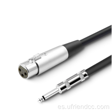 Cable de cable de enchufe femenino de 3 pines a mono